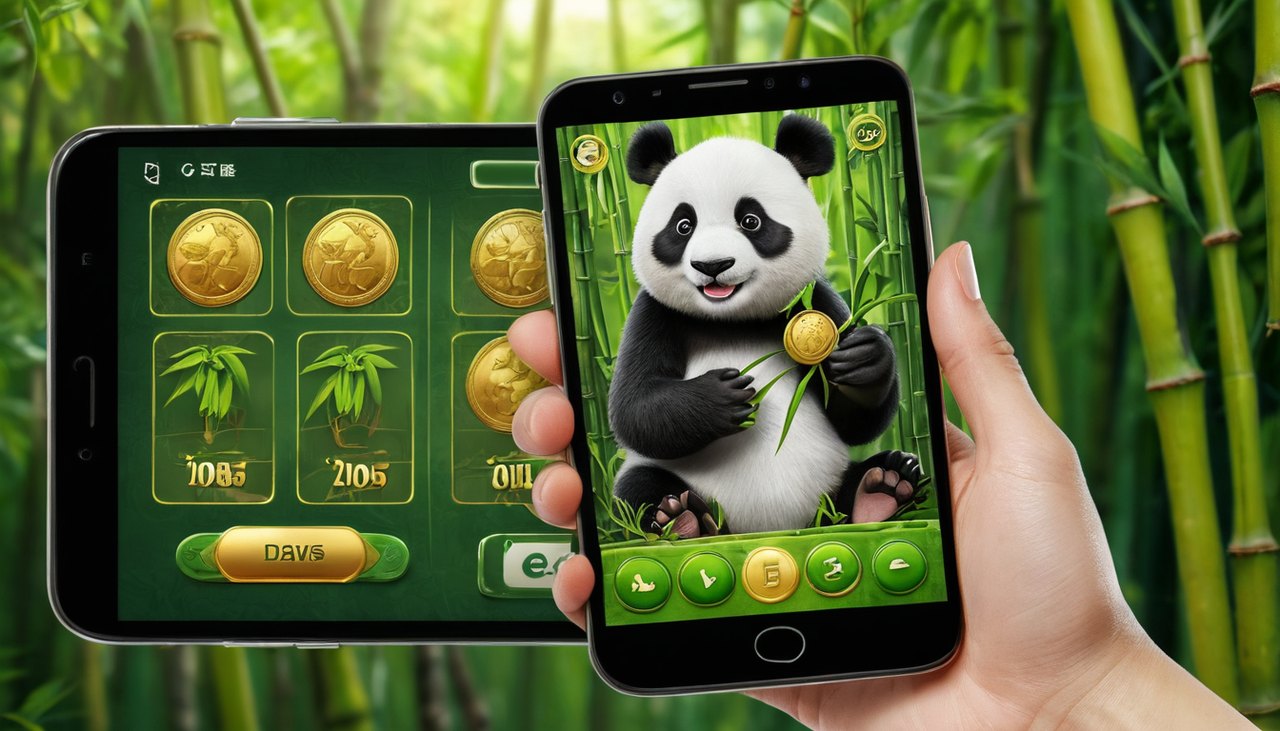 大竹子(Big Bamboo)試玩示意圖:免費體驗熊貓竹林主題老虎機的手機畫面